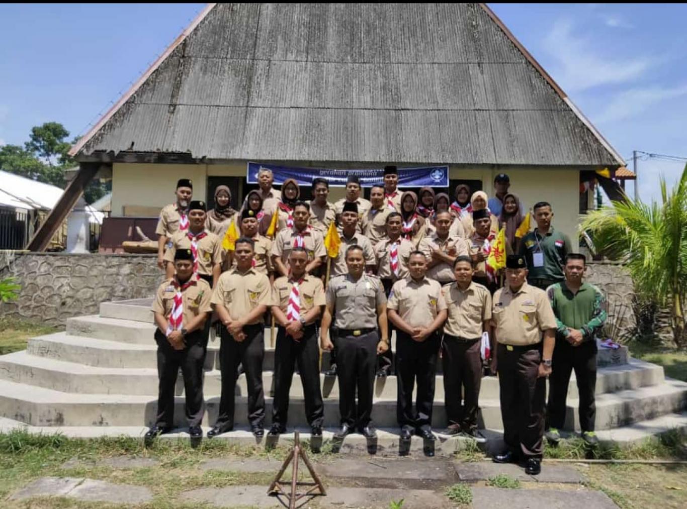 BABINKAMTIBMAS DESA SRIHARDONO IKUTI ACARA KURSUS MAHIR DASAR SAKA PAMONG